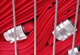 Feuerwehrschläuche mit Armaturen