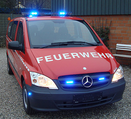 Feuerwehrfahrzeug mit Einbautechnik
